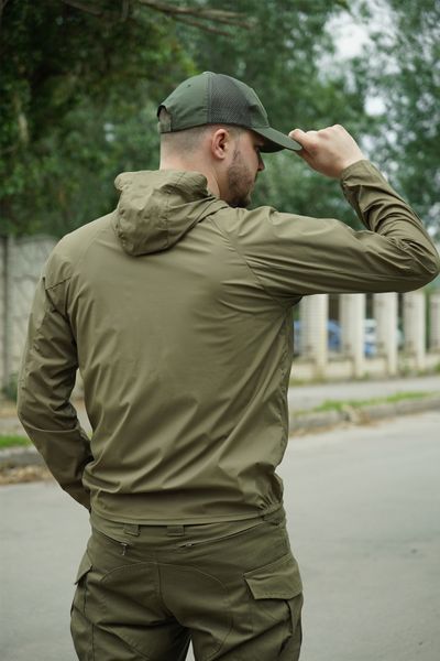 Літня куртка-вітровка хакі кольору (1237-S) 1237-3XL фото