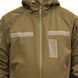 Куртка Windproof Softshell вітрозахисна (койот), водостійка, фліс 320 г/м&sup2; 7294-3-XS фото 4